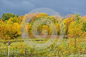 Fall Storm Clouds at High Cliff State Park. Sherwood, WI