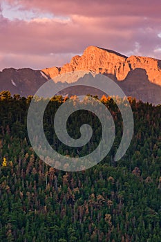 Fall Sunrise Over The Rocky Mountains