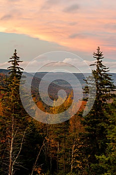 Fall Sunset Among the Appalachian Mountains + Forest - Highlands Scenic Highway - West Virginia