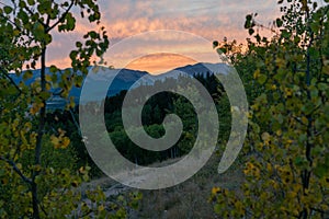 Fall Sunset in Colorado