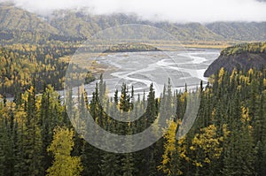 A Fall View of the Matanuska River Alaska