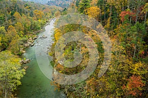 Fall View of Roanoke River Gorge