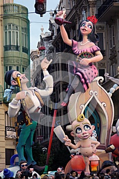 Falla statue of Valencia, spain