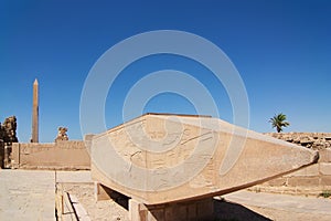 Falled Obelisk of Hatshepsut Temple of Karnak Luxor (Thebes)