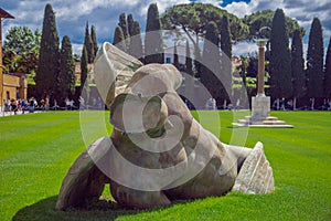 A fallen angel in the square of miracles in Pisa