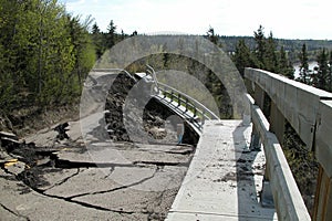 Fallen Away Roadway