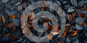 Fallen fox abstract background