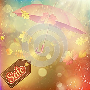 Fallen leaf Big Sale. EPS 10