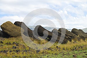 Fallen Moais - Easter Island