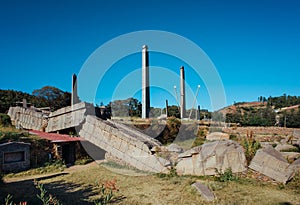 Fallen Steles in Axum Ethiopia