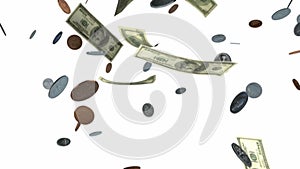 Falling American Money Animation