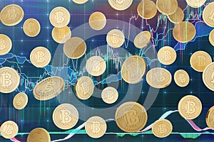 Falling bitcoins and graphs