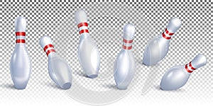 Falling bowling pins