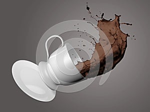 Falling Coffee Cup