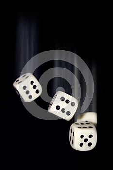 Falling Dice w/ Motion Blur
