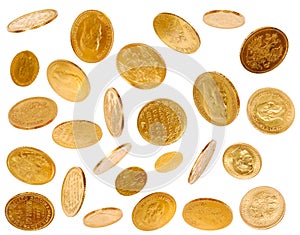 Falling Gold Coins photo