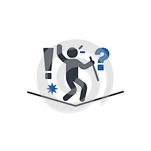 Falling Hazard Confusion Icon