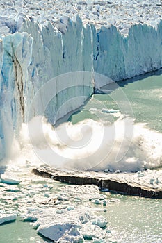 Falling ice, Perito Moreno Glacier, Argentina