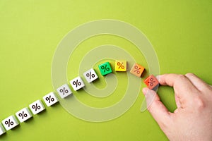 Falling interest rates. Burst the financial bubble.