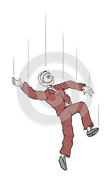 Falling man illustration