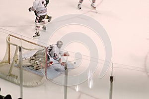 Falling on the Puck