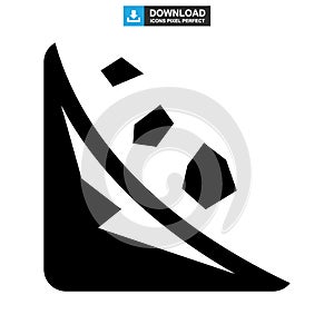 Falling rocks icon or logo isolated sign symbol vector illustration