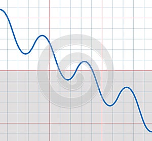 Falling Sine Wave Downward Sine Curve Graph