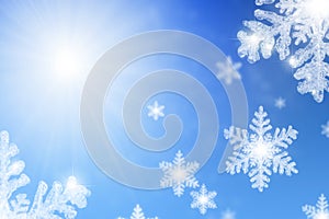 Falling Snowflakes Background