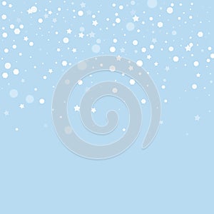 Falling snowflakes christmas background. Subtle