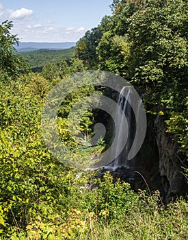 Falling Springs Waterfall, Covington, Virginia.