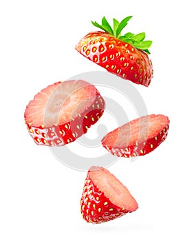 Falling strawberry