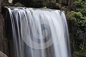 Falling waterfall like silk photo