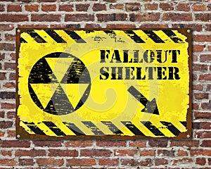 Fallout Shelter Rusty Sign