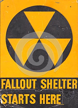 Fallout shelter sign