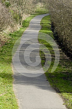 Fallowfield loop line, cycling and walking path placed on old ra