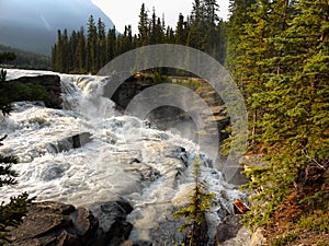 Falls, Canadian Rockies, Scenic Landscape