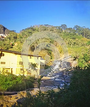 Falls Cascade in Cascatinha district Petropolis city Rio de Janeiro state Brazil