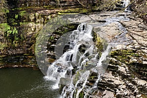 Falls of Clyde in New Lanark in Scotland, UK