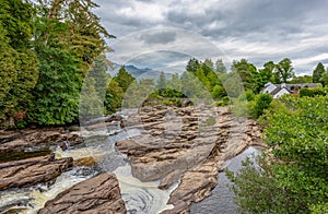 Falls of Dochart in Scotland