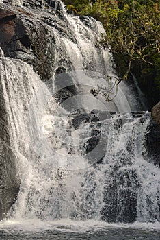 Falls is a famous waterfalls is 20 metres in Sri Lanka. Horton Plains National Park, Sri Lanka photo