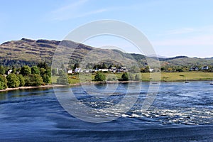 Falls of Lora with incoming tide, Loch Etive