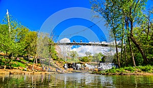 Falls Park in Downtown Greenville, South Carolina, United States