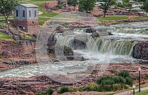 Falls Park is a major Tourist Attraction in Sioux Falls, South Dakota during all Seasons