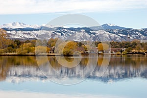 Falls Reflection on Lake