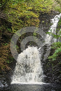 The falls of Rha on the Isle of Skye