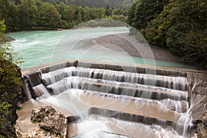 Falls of the river Lech near Fuessen photo