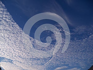 Fallstreak Clouds as the sun came up
