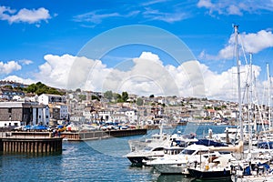 Falmouth Town and Harbour Marina From Afar