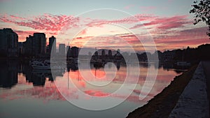 False Creek Sunrise Clouds, 4K UHD