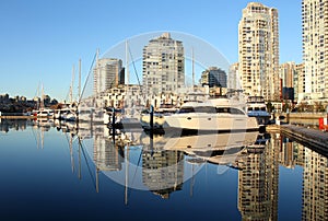 False Creek, Yaletown, Vancouver Reflection photo